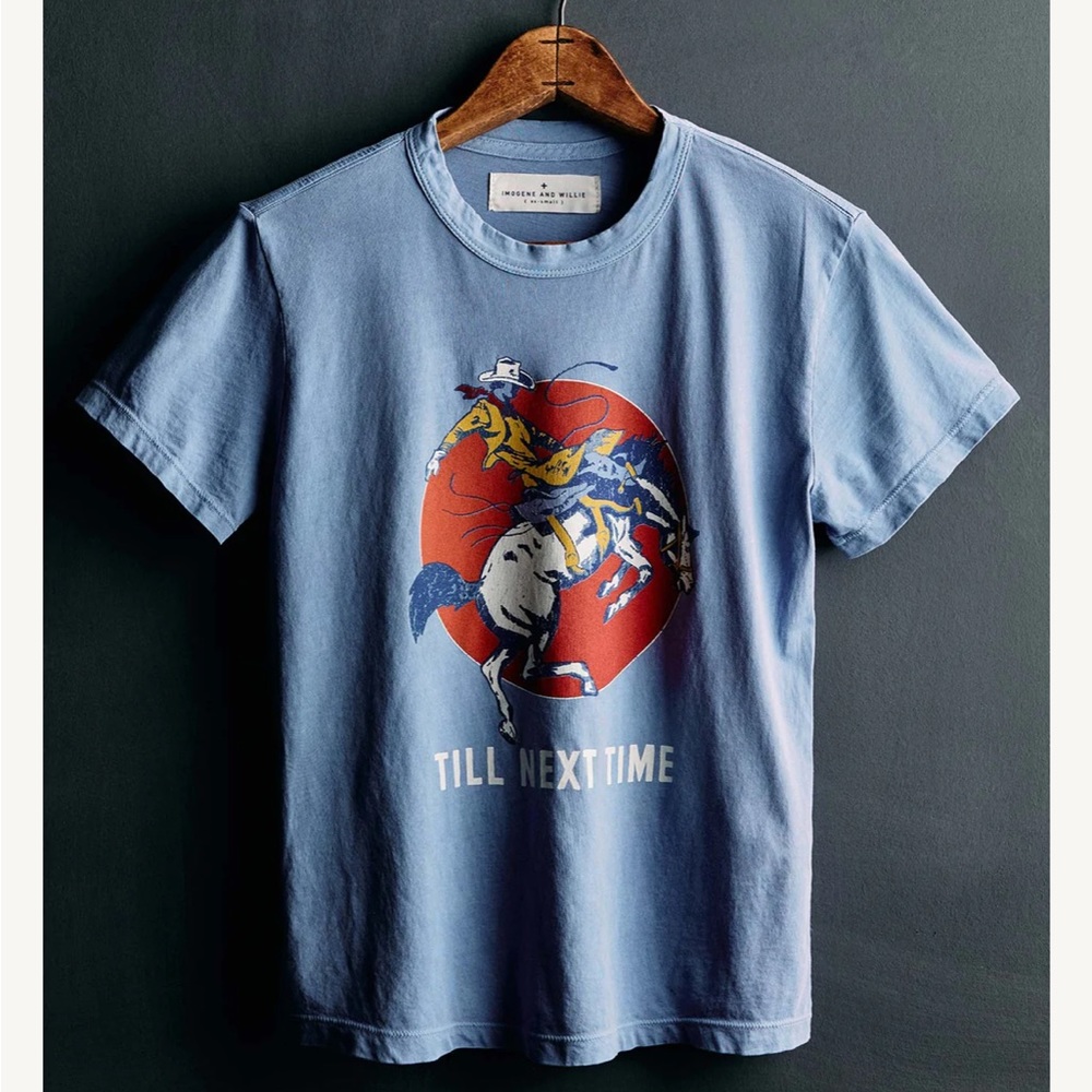 Brand : Imogen and Willie | Style : Till Next Time Tshirt | Color : Blue
